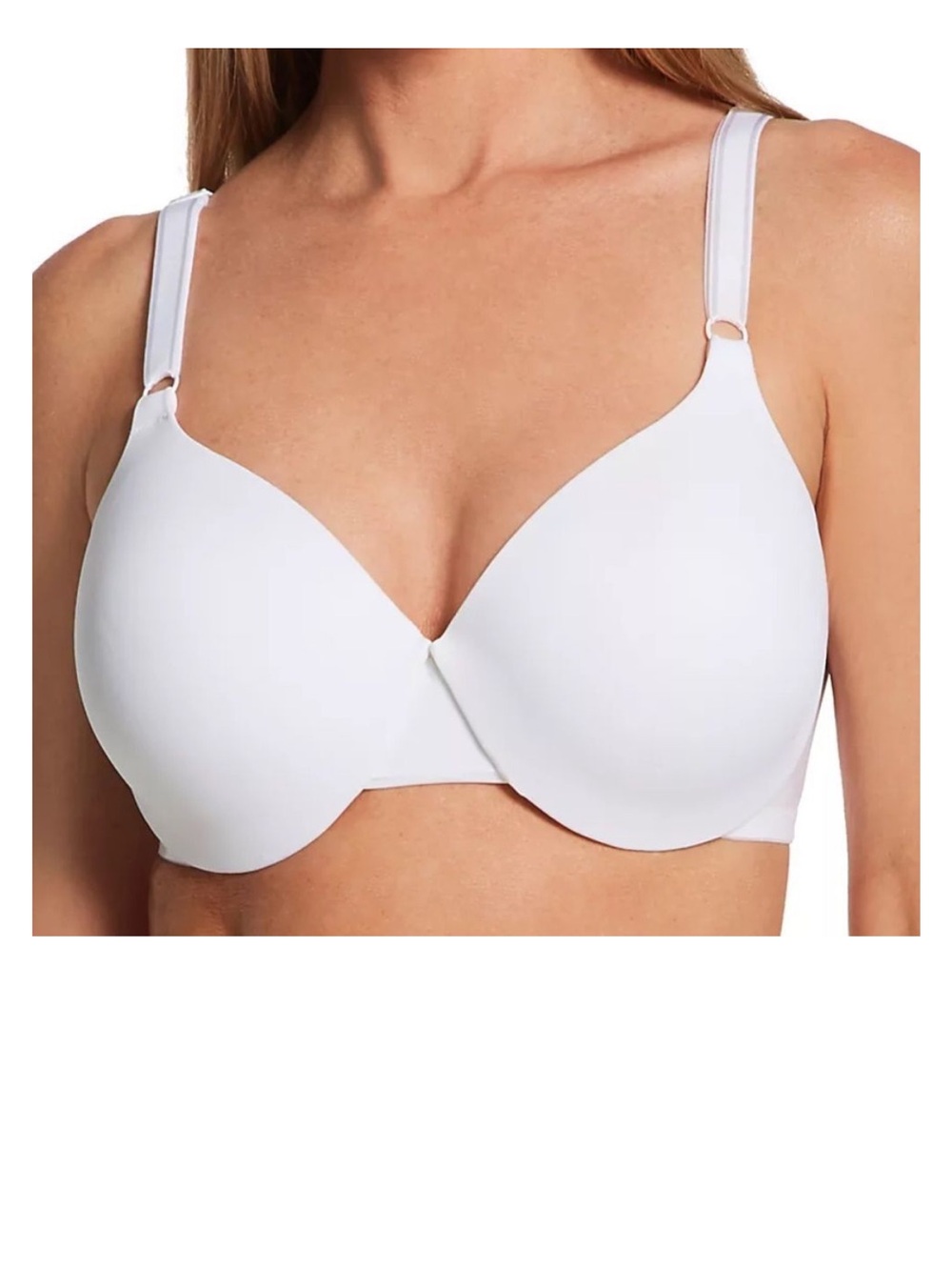 Warners This Is Not A Bra Underwire White NEW Size 40D Push Up Contour T-Shirt